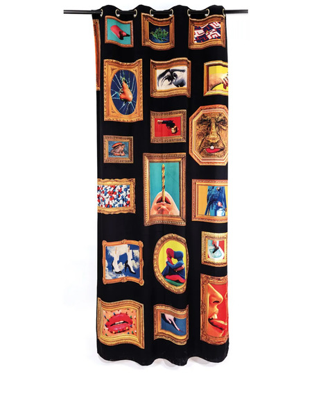  Seletti Frames Shower Curtain - Black 