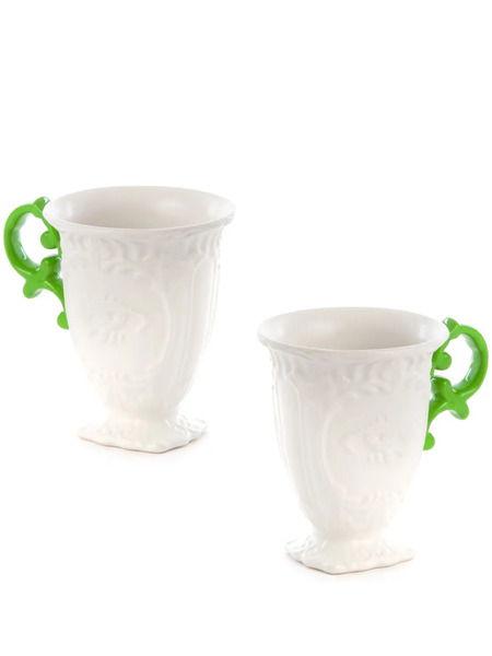 Seletti I-wares Porcelain Mug (set Of Two) - White 