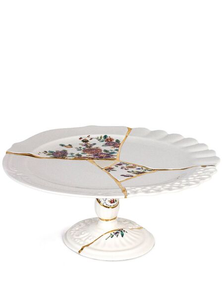  Seletti Kintsugi Cake Stand (18.2cm) - White 