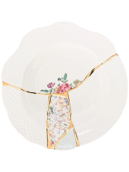  Seletti Kintsugi Dessert Plate (24cm) - White 