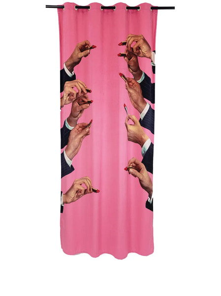  Seletti Lipstick Shower Curtain - Pink 
