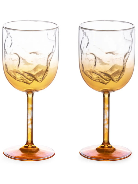  Seletti Meteorite Set-of-two Wine Glasses - Gold 