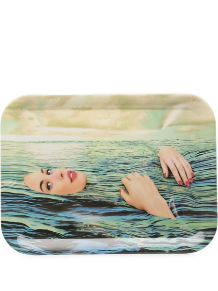  Seletti Sea Girl Toilet Paper Tray - Green 