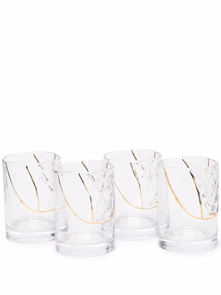  Seletti Set Of 4 Glasses - White 
