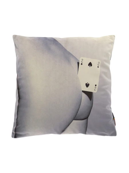  Seletti Toiletpaper Card Cushion - Silver 