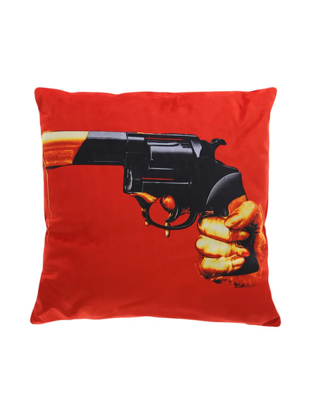  Seletti Toiletpaper Revolver Cushion - Red 