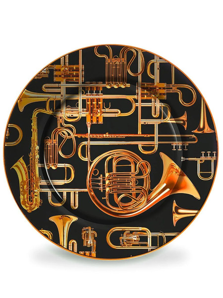  Seletti Trumpets Dinner Plate - Black 