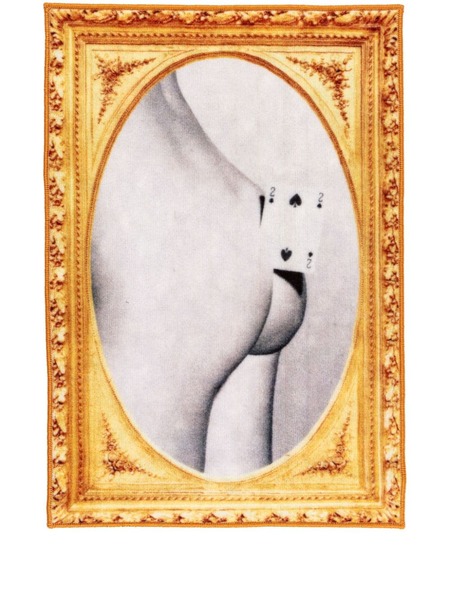  Seletti Two Of Spades Mat - Yellow 