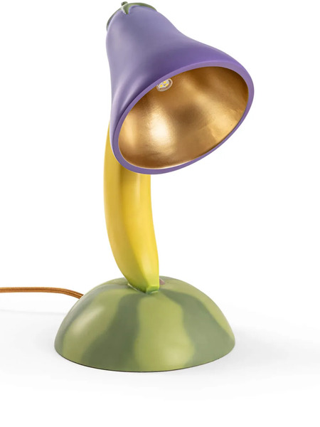  Seletti Vitamin Aubergine Table Lamp - Yellow 