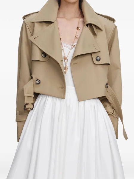  Self-portrait Button Belted Jacket - Neutrals 