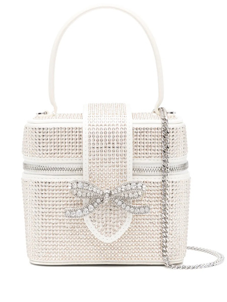  Self-portrait Crystal-embellished Mini Bag - Neutrals 