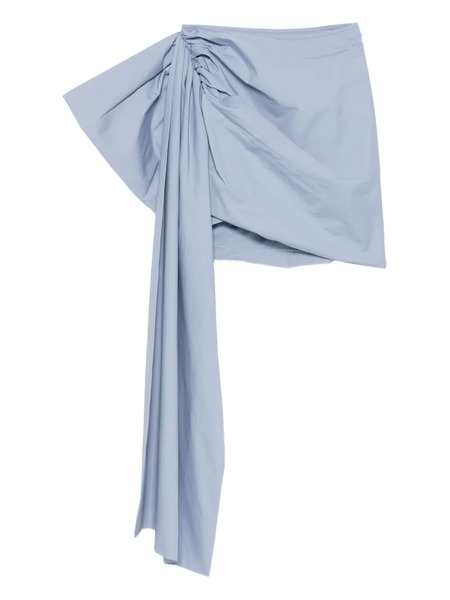  Self-portrait Draped Mini Skirt - Blue 