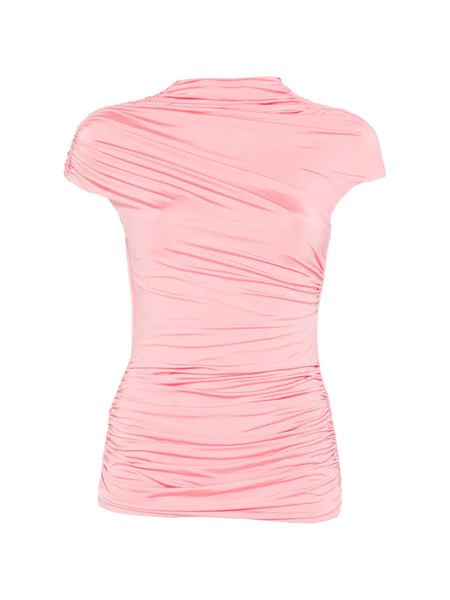  Self-portrait Draped Top - Pink 