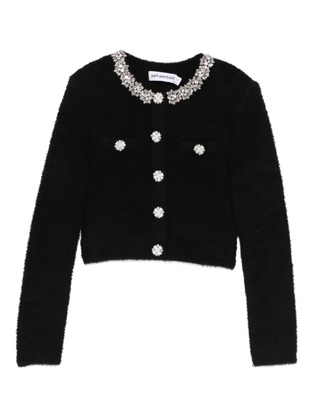  Self-portrait Embellished-button Jacket - Black 