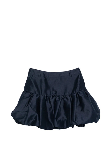  Self-portrait Gathered Mini Skirt - Blue 