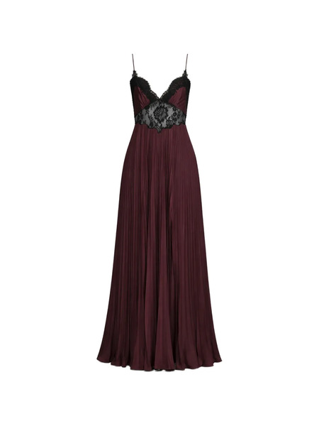 Self-portrait Lace Insert Maxi Dress - Red 