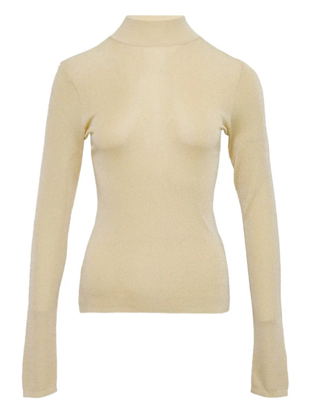  Self-portrait Mock-neck Top - Neutrals 