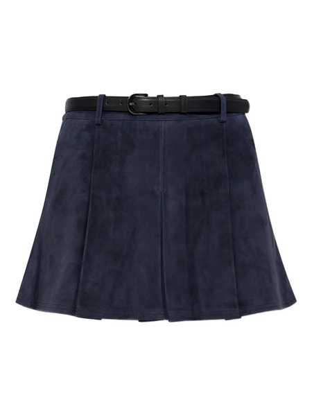  Self-portrait Pleated Mini Skirt - Blue 