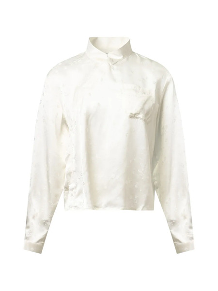  Self-portrait Satin Blouse - Neutrals 