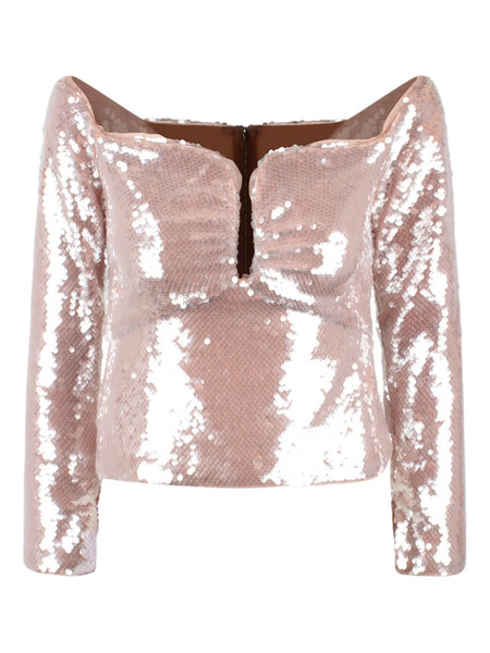  Self-portrait Sequinned Blouse - Pink 