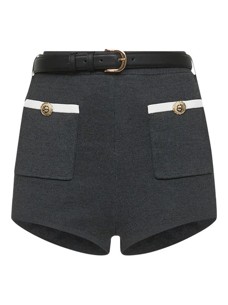  Self-portrait Stretch-design Shorts - Grey 