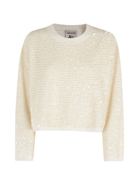  Semicouture Aroa Sequinned Sweater - Yellow 