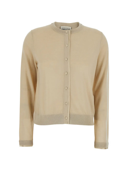  Semicouture Asuncion Buttoned Knit Cardigan - Neutrals 