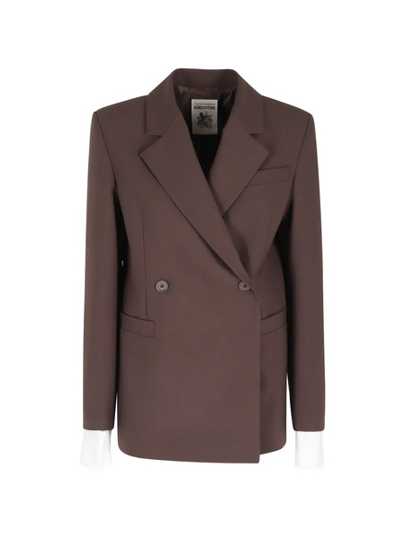  Semicouture Double-breasted Blazer - Brown 