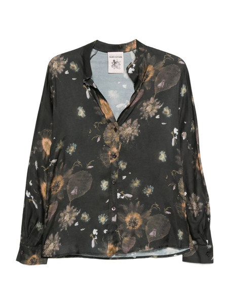  Semicouture Floral-pattern Top - Grey 