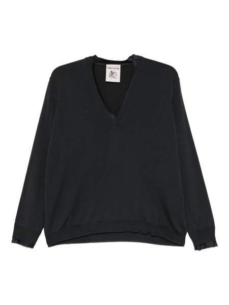  Semicouture Leya V-neck Sweater - Grey 