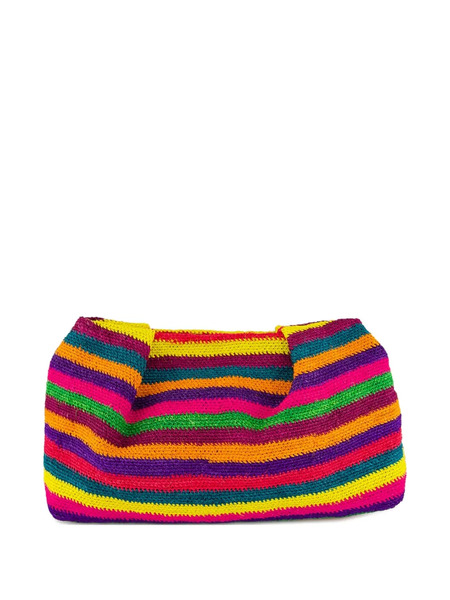  Sensi Studio Mini Sisal Striped Clutch - Yellow 