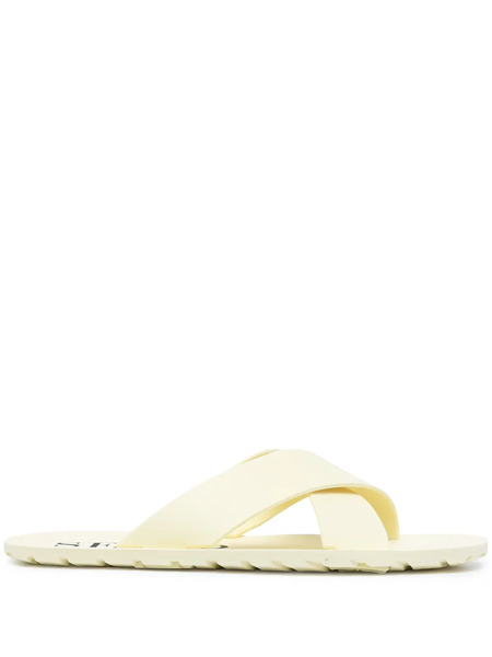  Senso Franky Crossover-strap Slides - Yellow 