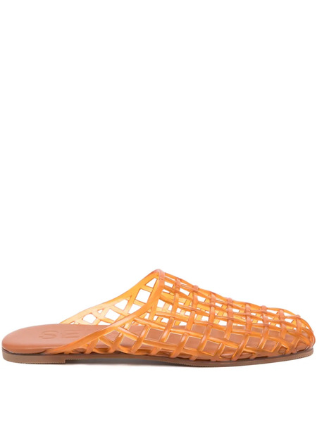  Senso Jacey Flatted Mules - Orange 