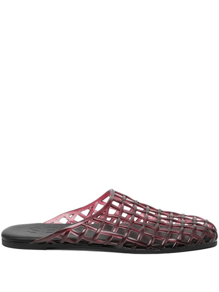  Senso Jacey Flatted Mules - Red 