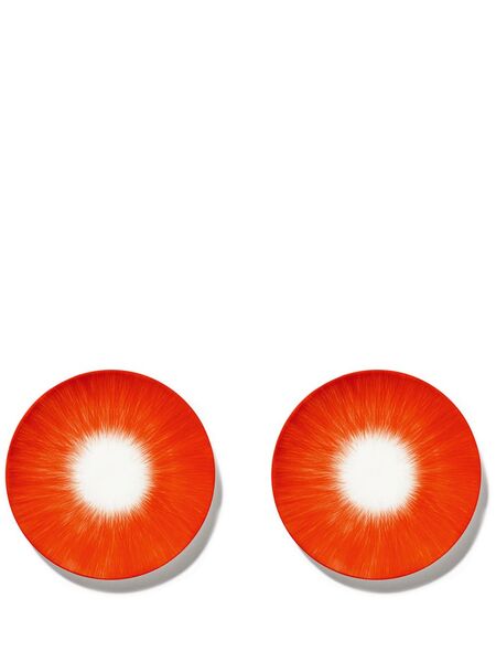  Serax Dé Dessert Plates (set Of Two) - Red 