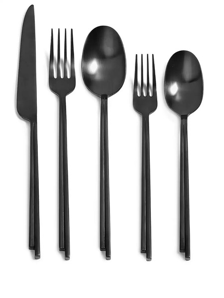  Serax Dune Cutlery (sef Of 5) - Black 