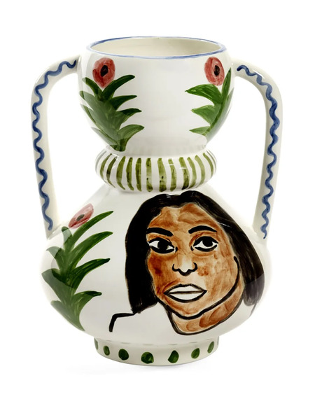  Serax Floral-paint Vase - White 