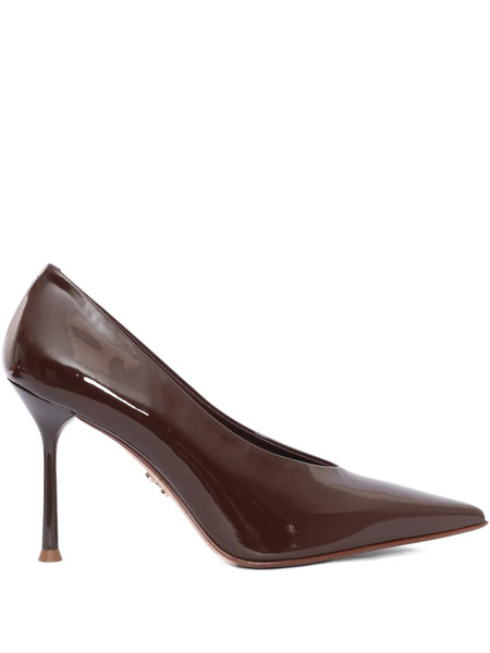  Sergio Levantesi 100mm Moderna56 Pointed Pumps - Brown 