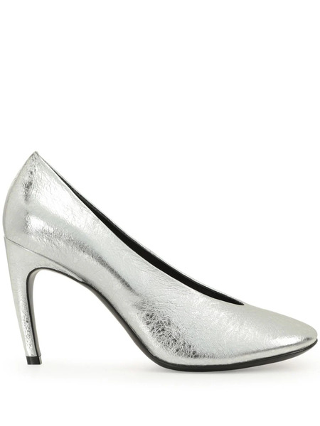  Sergio Rossi 90mm Arc Pumps - Silver 
