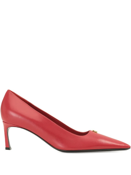  Sergio Rossi 60mm Surge Leather Pumps - Red 