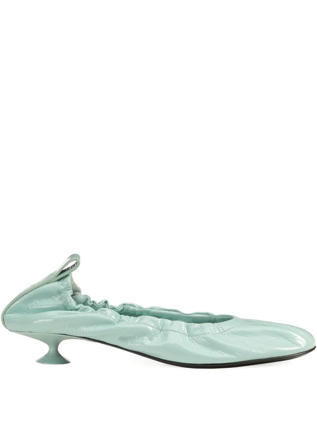  Sergio Rossi Orb Cracked-effect Pumps - Blue 