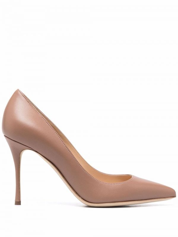  Sergio Rossi Pointed Toe Pumps - Neutrals 