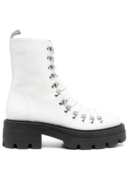  Sergio Rossi Rubber Toecap Boots - White 
