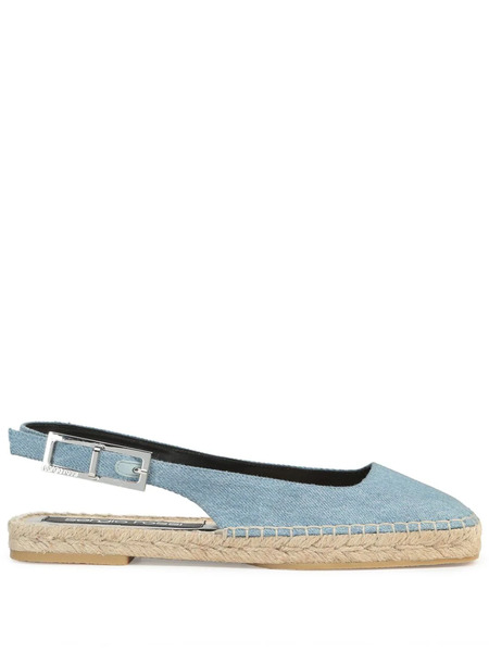  Sergio Rossi Sr Nora Denim Espadrilles - Blue 