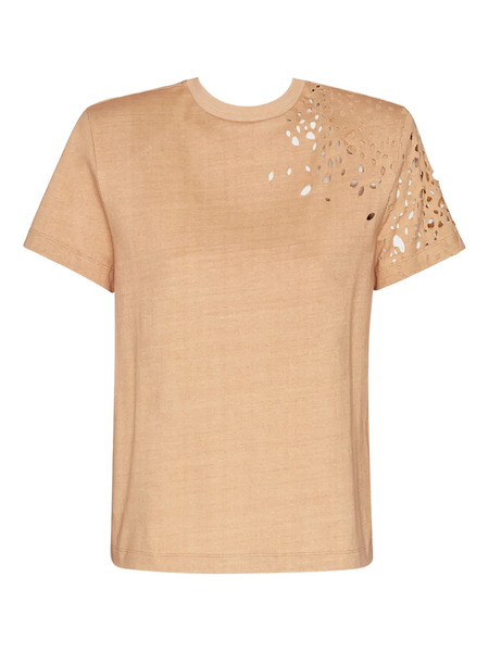  Seroya Caroline Cut-out T-shirt - Neutrals 