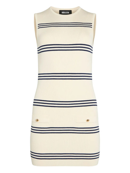  Seroya Kir Knitted Mini Dress - Neutrals 