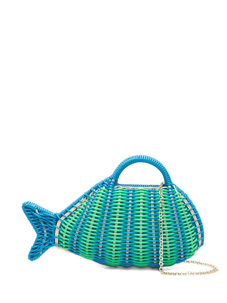  Serpui David Fish Tote Bag - Blue 