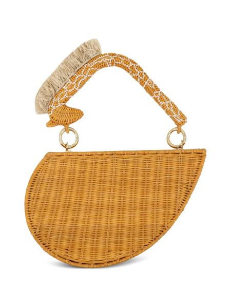  Serpui Wanda Giraffe-handle Clutch Bag - Neutrals 