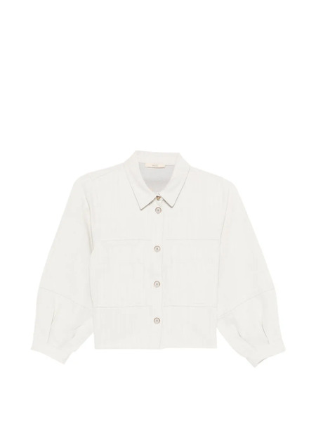  Sessùn Leone Button-front Cropped Jacket - Grey 