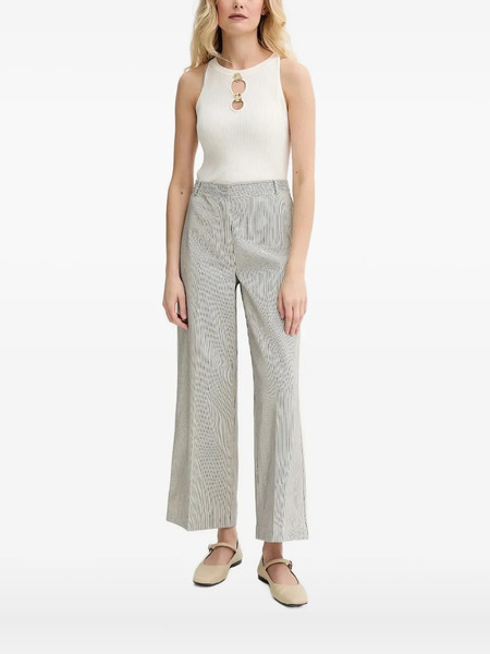  Sessùn Ribbed Button Top - White 